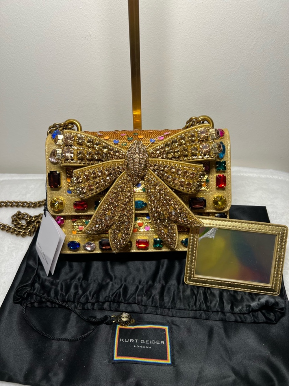 Kurt Geiger NWT small bow shoreditch bag